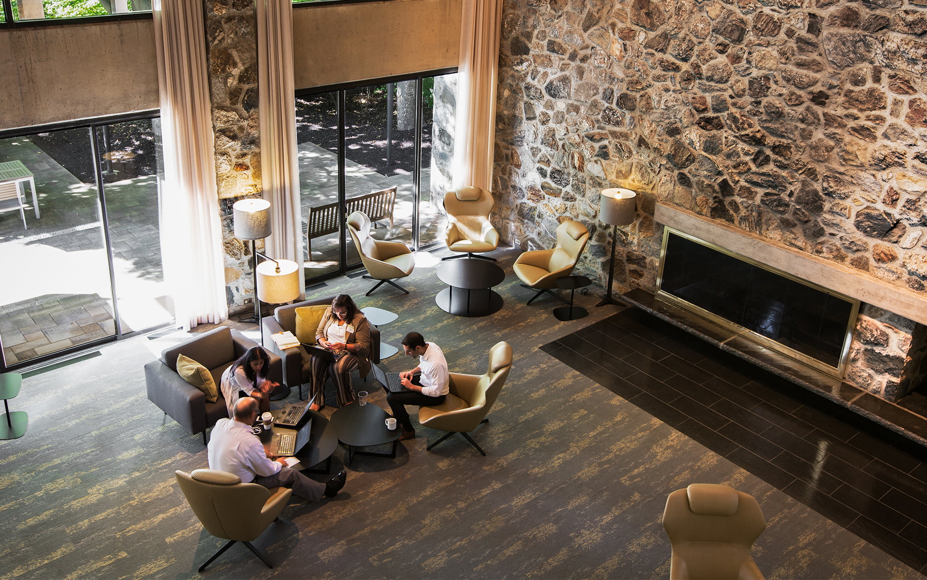 The Louis V. Gerstner, Jr. Center for Learning Interior | Fire Lounge
